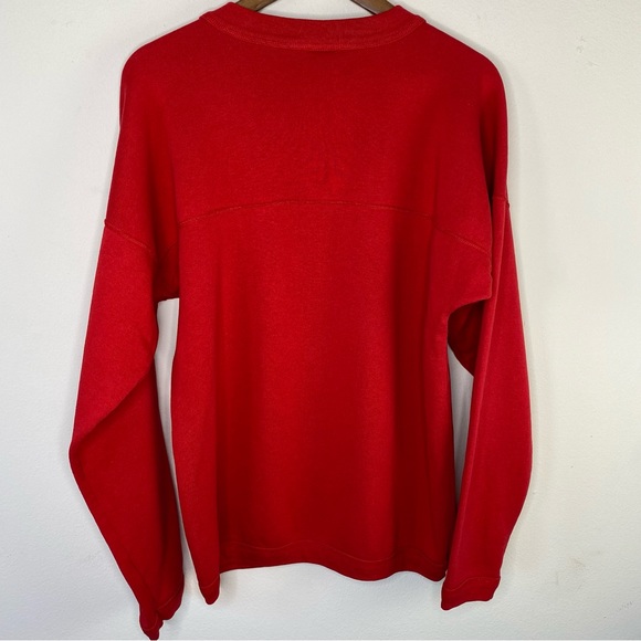 Vintage 90s Disney wear Mickey embroidered Henley sweatshirt unisex size large - Picture 8 of 11